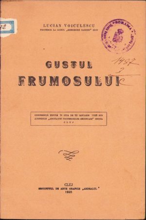 Gustul frumosului de Lucian Voiculescu, 1935