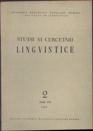 Studii și cercetări lingvistice, 2/1957