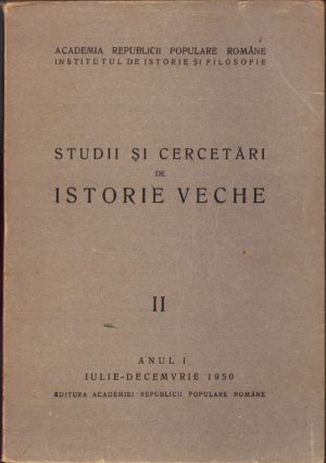 Studii și cercetări de istorie veche, 2/1950