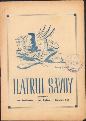 Broșură Teatrul Savoy, 1946