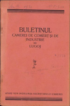 Buletinul Camerei de Comerț și de Industrie din Lugoj, 8-10/1930