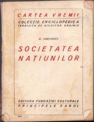 Societatea Națiunilor de D. Iancovici, 1924