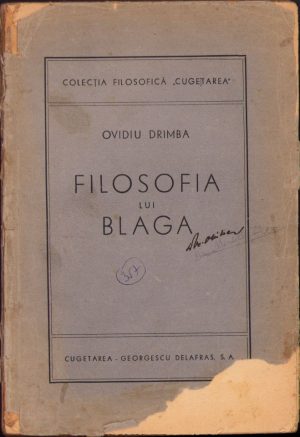 Filosofia lui Blaga de Ovidiu Drimba, 1944