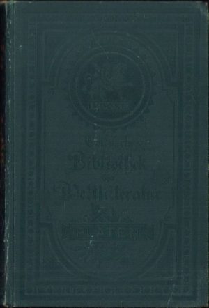 Platens sämtliche Werke in vier Bänden von Karl Goedeke, volumul III, Stuttgart