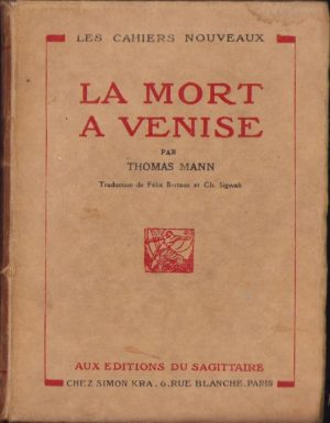 La mort a Venise par Thomas Mann, fără an, Paris