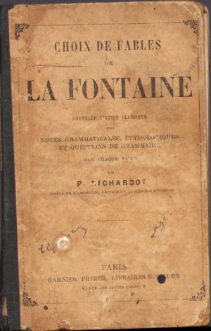 Choix de fables de La Fontaine, Paris, fără an