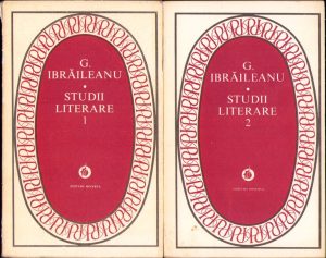 Garabet Ibrăileanu. Studii literare, volumul I și II, 1979