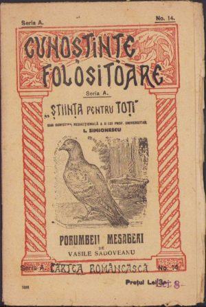 Porumbeii mesageri de Vasile Sadoveanu