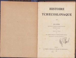 Histoire tchecoslovaque de Jos Pesek, 1925, Praga