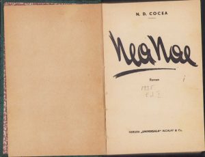 Nea Nae de N D Cocea, ediția I, 1935