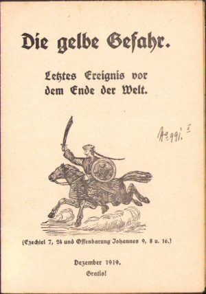 Die gelbe Gefahr, Letztes Ereignis vor dem Ende der Welt, 1919