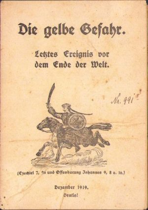 Die gelbe Gefahr, Letztes Ereignis vor dem Ende der Welt, 1919