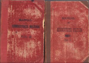 Manual de administrație militară, 1919, volumul I și II, Tipografia Vânătorul de Munte, București