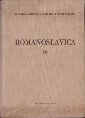 Romanoslavica, IV/1960