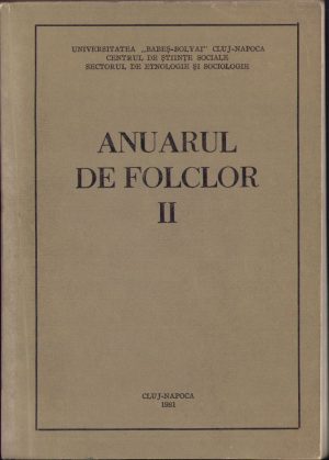 Anuarul de folclor II, 1981, Cluj