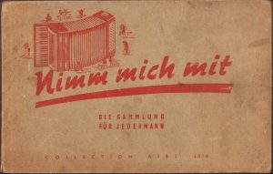 Nimm mich mit, 1939, partituri pentru acordeon