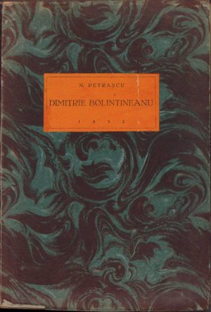 Dimitrie Bolintineanu de N Petrașcu, 1932