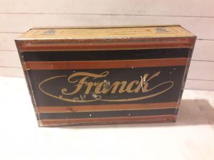 Cutie de cafea Franck București Brașov 1/2 kg, perioada interbelică
