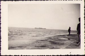 Navă în larg la Constanța, 1934
