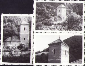 Lot de 3 poze cu mănăstirea Râmeți, 1965