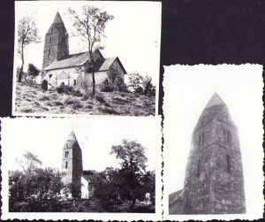 Lot de 3 poze cu biserica din Strei, 1965