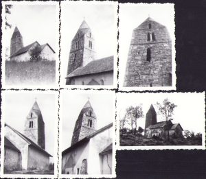 Lot de 6 poze cu biserica din Strei, 1965