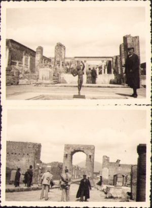 Lot de 2 poze Pompei, Italia, anii 1930
