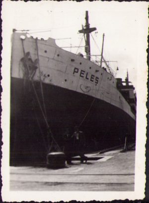 Nava "Peleș" în portul Constanța, 1935