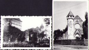 Lot de 2 poze biserica din Cârța, 1964