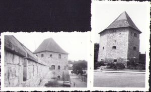 Lot de 2 poze cu Turnul Croitorilor, Cluj, 1965
