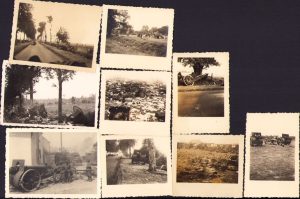 Lot de 9 poze cu artilerie franceză distrusă în timpul Campaniei din Franța, mai-iunie 1940, Al Doilea Război Mondial