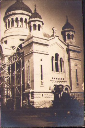 Catedrala ortodoxă din Cluj în timpul construcției, perioada interbelică
