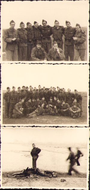 Lot de 3 poze cu militari români din aviație, 1942, București