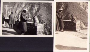 Lot de 2 poze bărbat cu maimuță, Africa de Nord, 1934