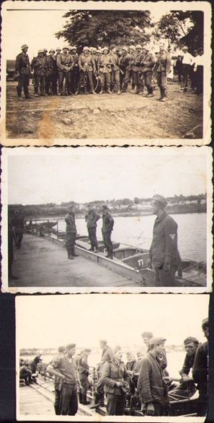 Lot de 3 poze cu soldați germani în Rusia, 1941, Al Doilea Război Mondial