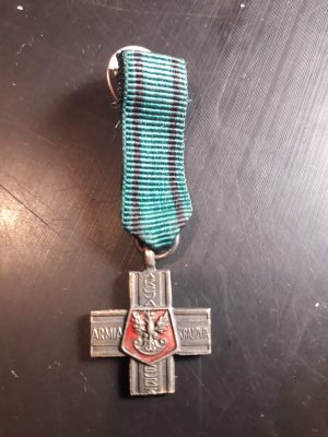 Miniatură medalie Polonia Akcja Burza Armia Krajowa