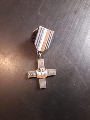 Miniatură medalie Polonia Krzyż powstańcom Warszawy