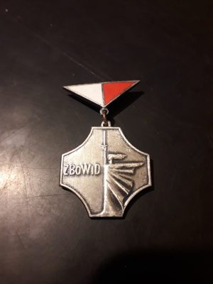 Miniatură medalie Polonia Za zaslugi dla zwiazku bojownikow o wolnosc i demokracje