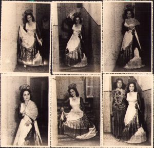 Lot de 6 poze cu o artistă de operă, București, 1947