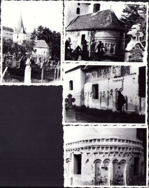 Lot de 4 poze cu biserica din Săliște, 1966