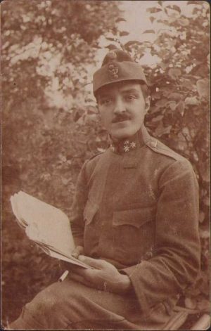 Gradat austro-ungar din 3 Regiment der Tiroler Kaiserjaeger din Rovereto, 1917