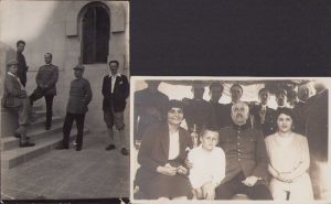Lot de 2 poze colonel român, Alba Iulia, 1929