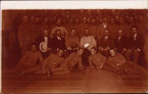 Elevi militari și ofițeri de la Școala de Artilerie și Geniu din București, ante 1914