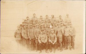 Elevi militari și ofițeri de la Școala de Artilerie și Geniu din București, ante 1914