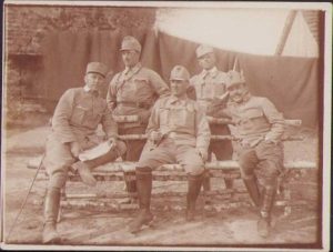 Grup de 5 ofițeri austro-ungari, Primul Război Mondial