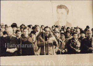 Tribună la o manifestație, România, perioada comunistă