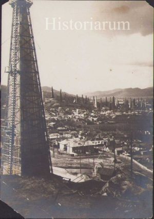 Câmp petrolifer cu sonde, România interbelică, inginer Petrescu