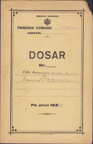 Monografia comunei Crasna, județul Sălaj, 1940