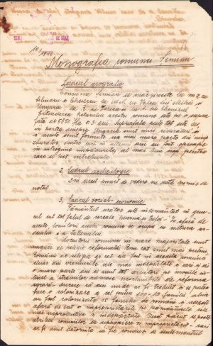 Monografia comunei Șimian, 1940, Straja Țării