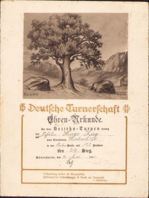 Diplomă, 1931, Deutsche Turnerschaft